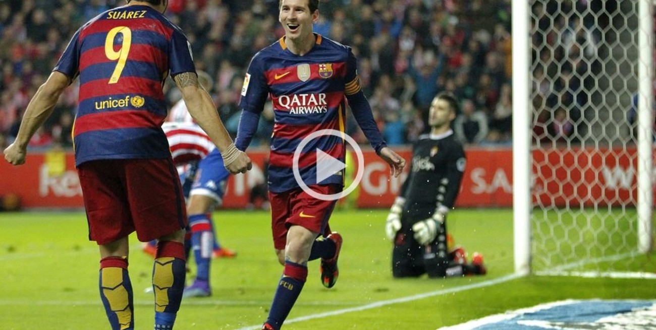 Messi superó los 300 goles en la liga