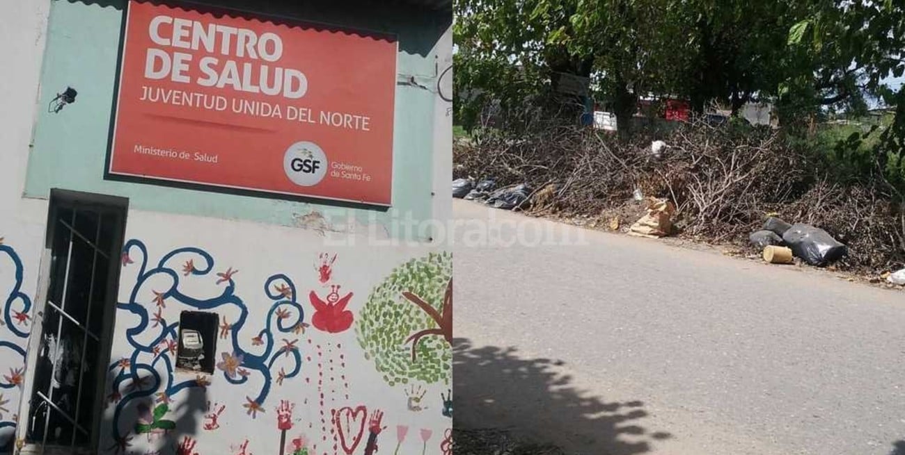 Reclaman limpieza en la zona del Centro de Salud "Juventud Unida del Norte"