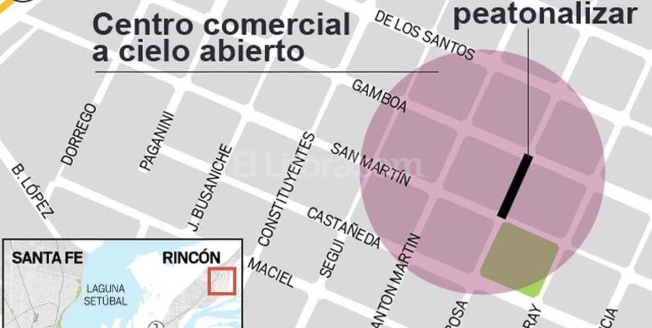 Evalúan peatonalizar una cuadra de calle Santa Rosa en Rincón