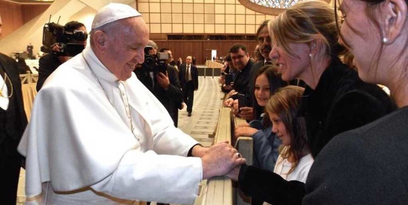 Las hijas de Nisman fueron recibidas por el Papa