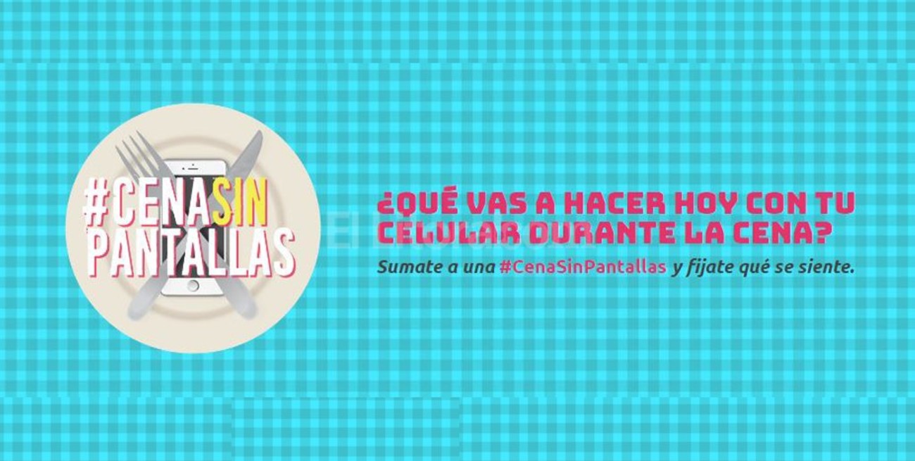 Una campaña para que los chicos dejen el celular durante la cena
