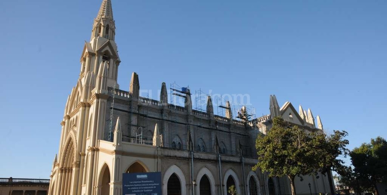 Avanza la restauración de la fachada oeste de la Basílica