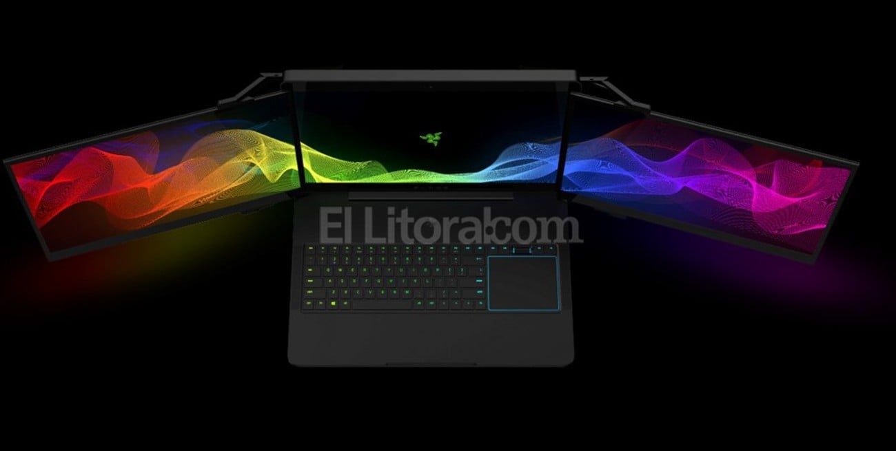 El sueño gamer: una notebook con 3 pantallas