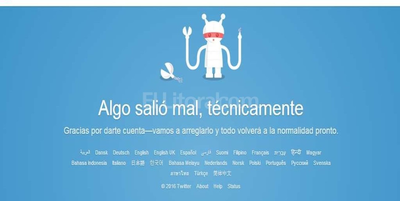 Se cayó el servicio de Twitter