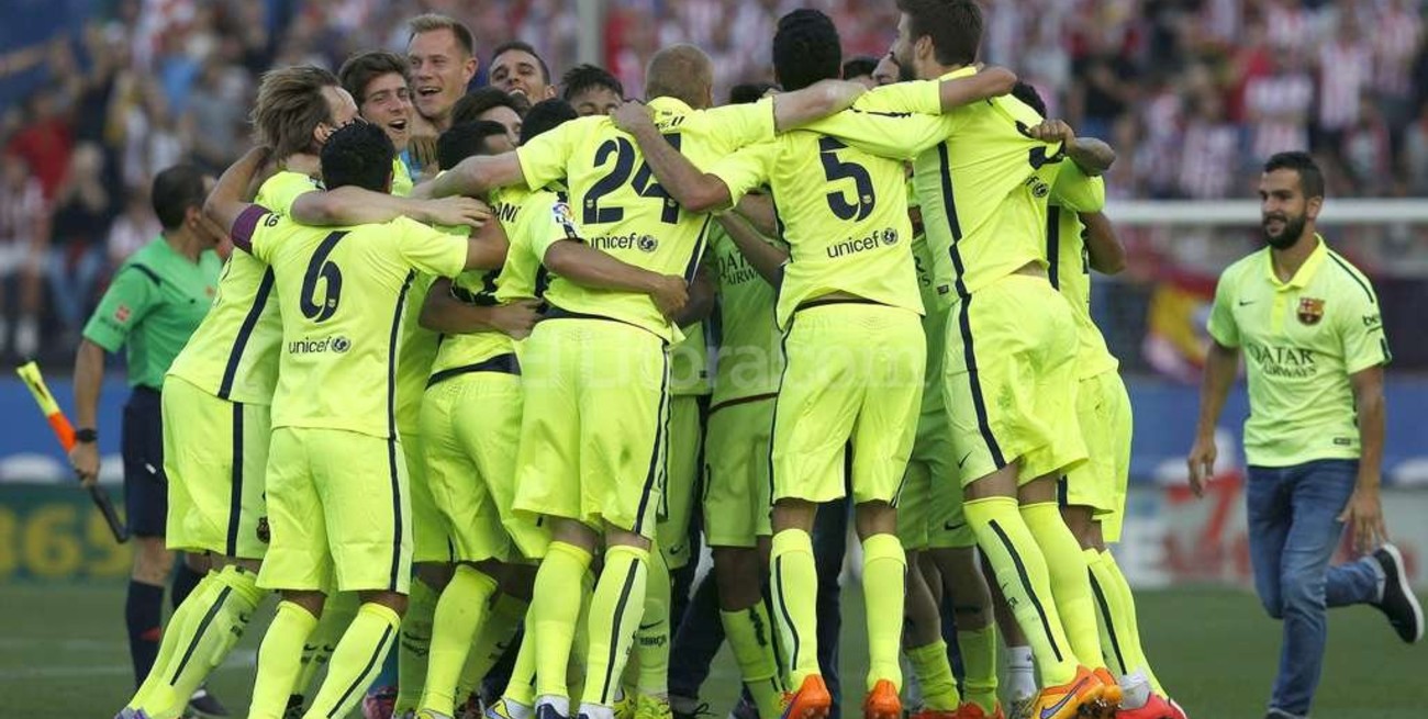 Los festejos de Barcelona campeón