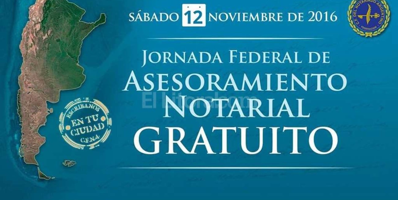"Escribanos en mi ciudad. Jornada federal de asesoramiento gratuito sobre temas notariales"