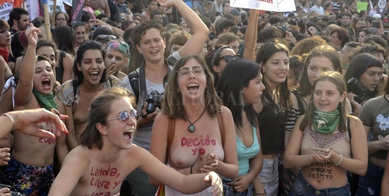 El "Tetazo" se hizo ver en el obelisco