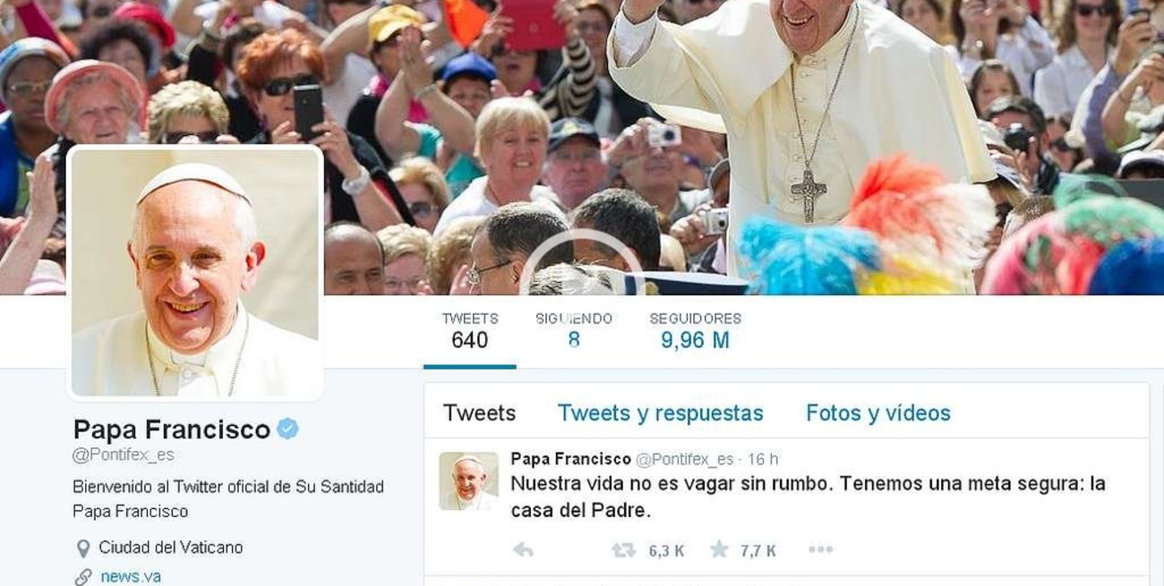 @Pontifex y la "explosión de entusiasmo" por el Papa en Twitter