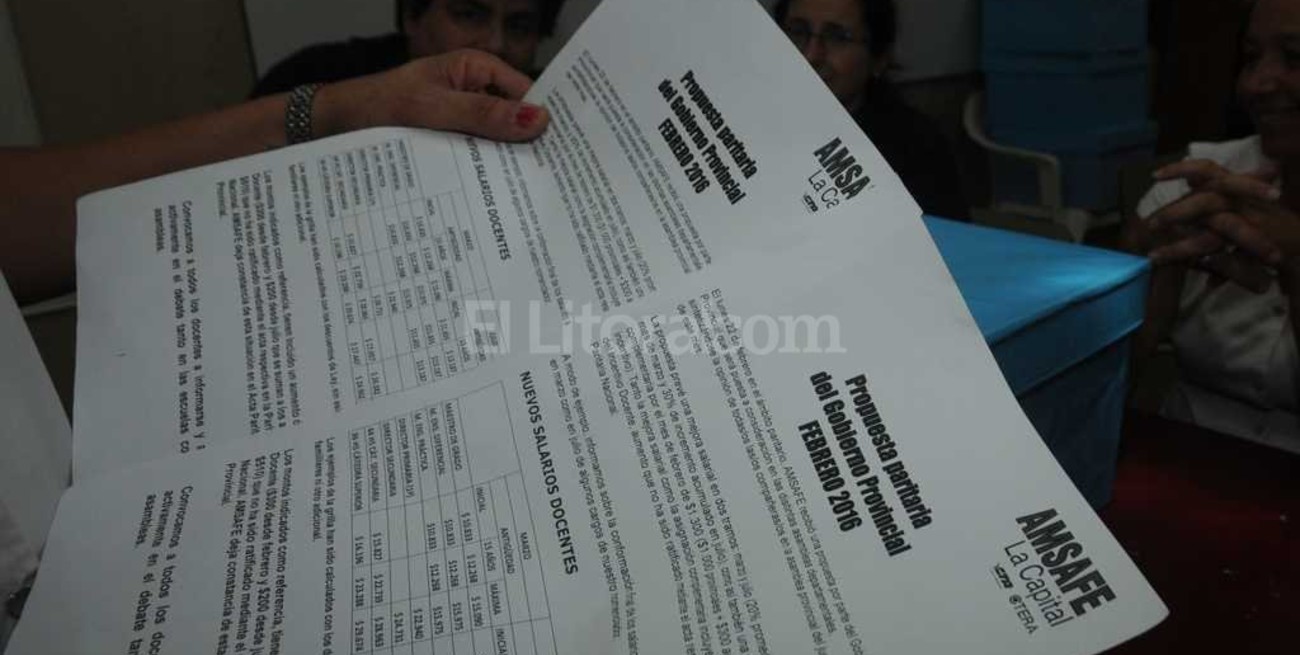 Clima de paro en la docencia santafesina