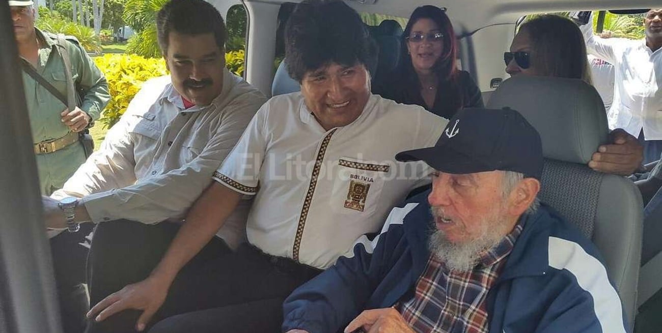 Fidel Castro y Maduro buscaron a Evo Morales para ir de fiesta