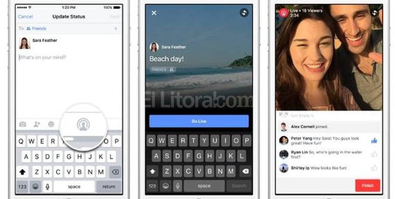  Facebook abrió para todos sus usuarios la herramienta para transmitir videos en directo 