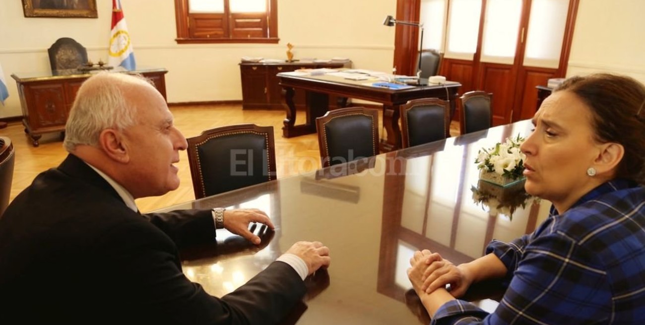 Lifschitz recibió a Gabriela Michetti en la Casa Gris