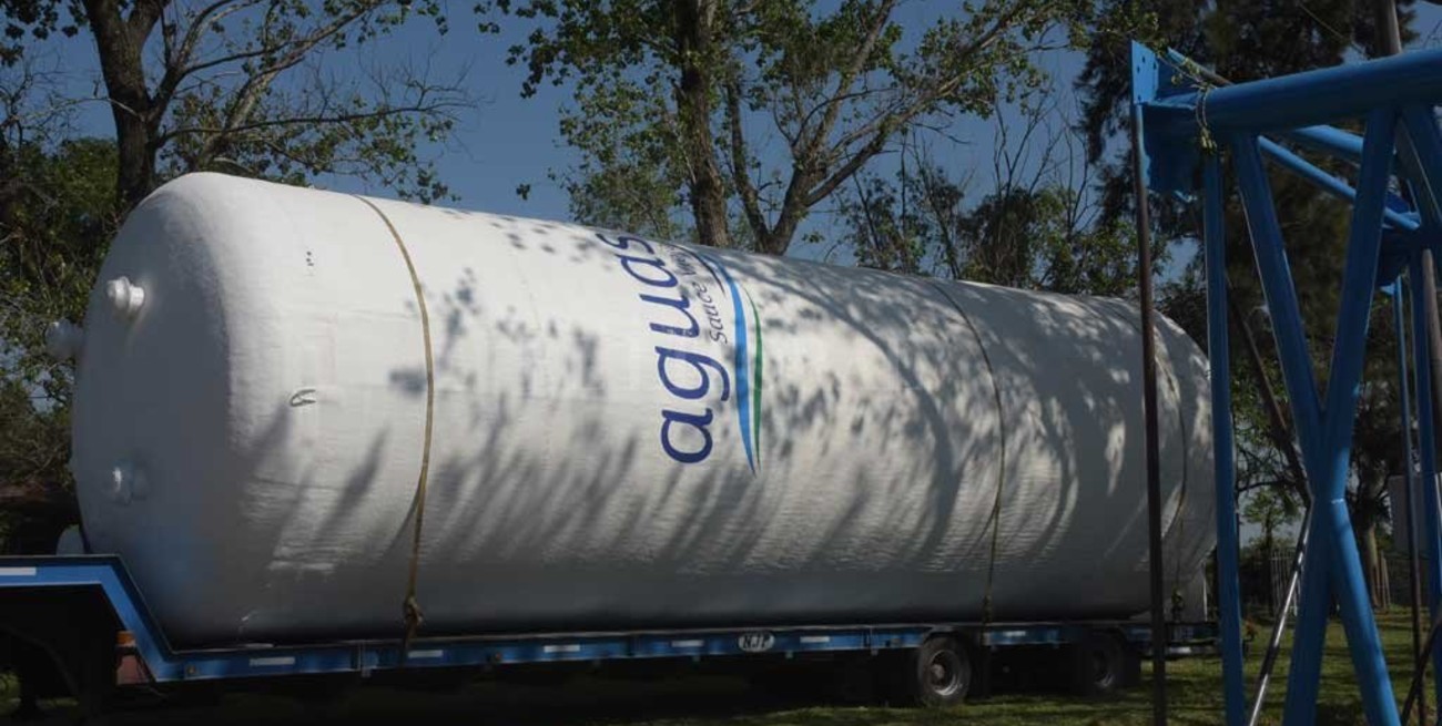Sauce Viejo: instalaron un tanque de agua para abastecer a tres barrios