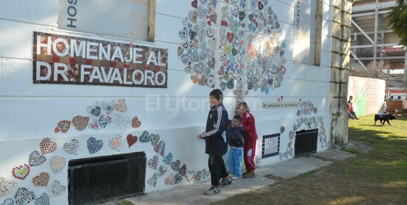 Un corazón para homenajear a René Favaloro