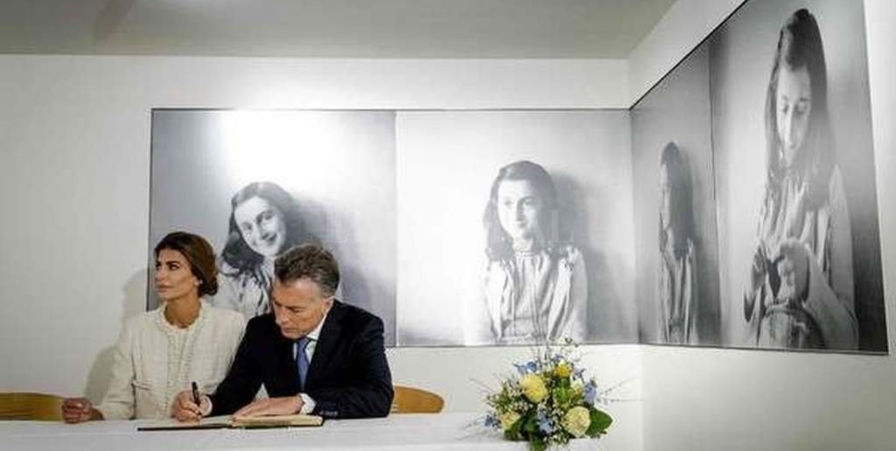 Macri visitó la casa de Ana Frank