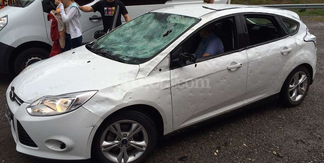 Impactantes imágenes del granizo en Santa Fe y Córdoba