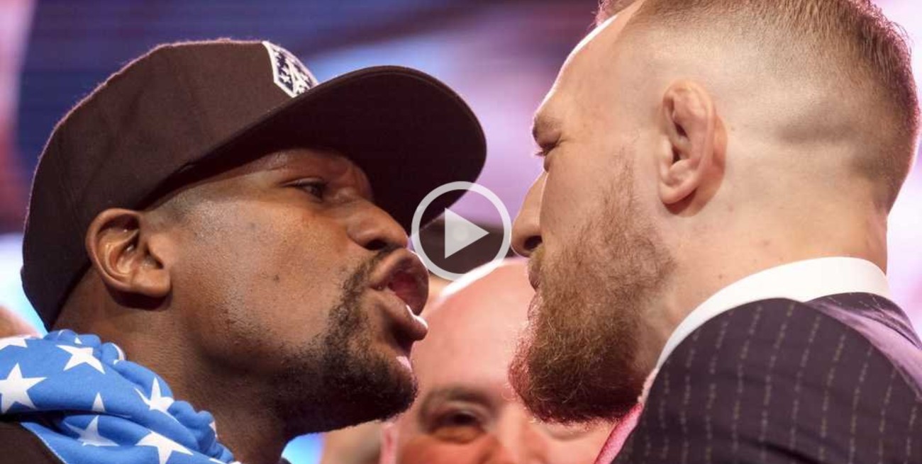 Picante cara a cara de Floyd Mayweather y Conor McGregor