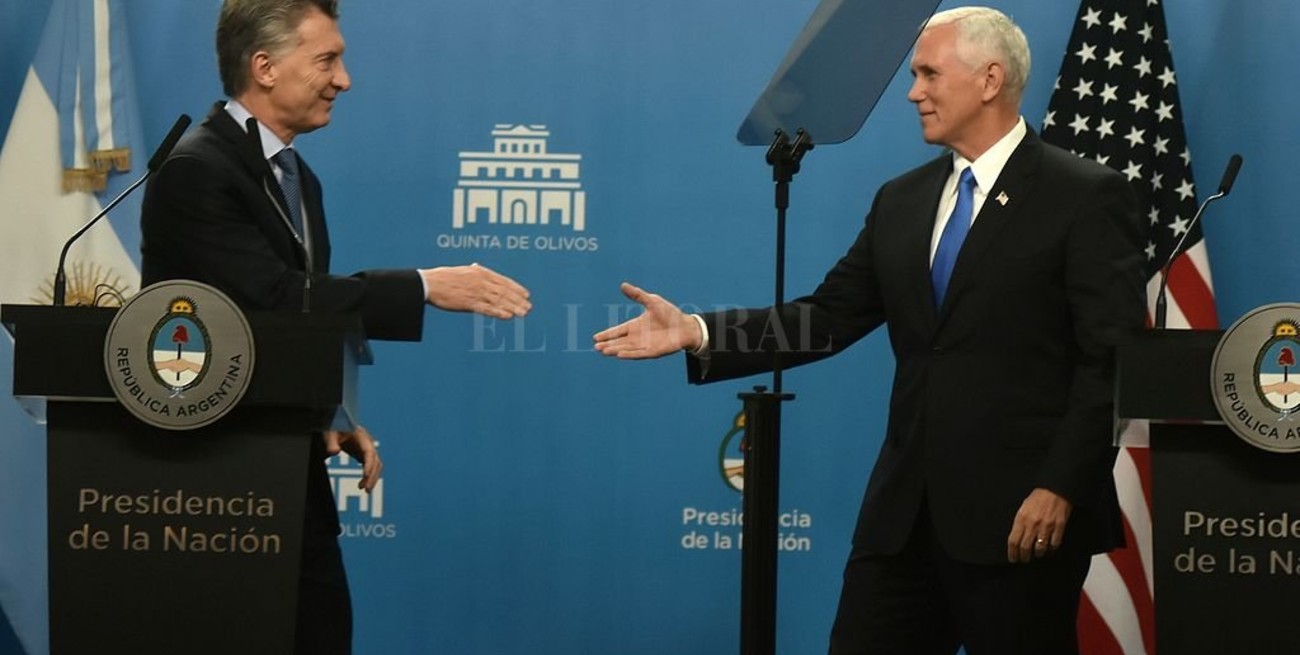 Pence reafirmó "el lazo estrecho entre Estados Unidos y Argentina"