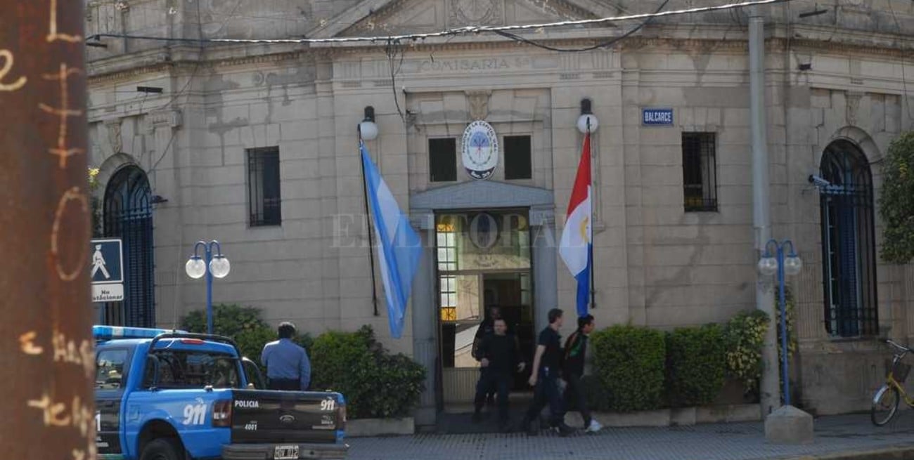 Motochorro chocó y fue detenido