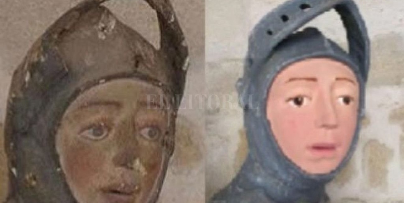 Una "artista" arruinó una talla de San Jorge del S.XVI y aparecieron los memes