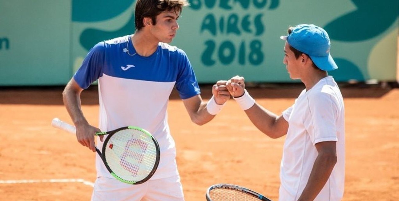 La dupla Báez-Díaz Acosta se aseguraron la medalla de plata e irán por la de oro en tenis