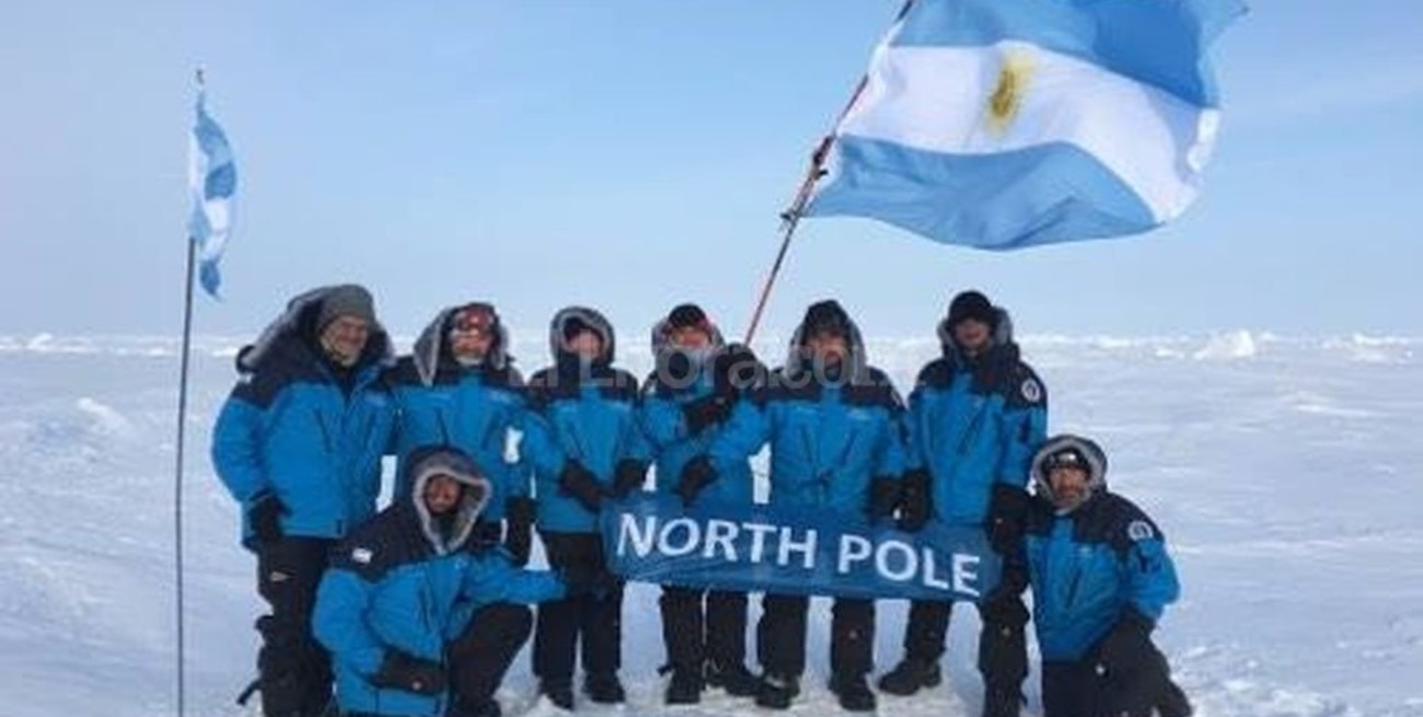 Llegó al Polo Norte la primera expedición nacional 