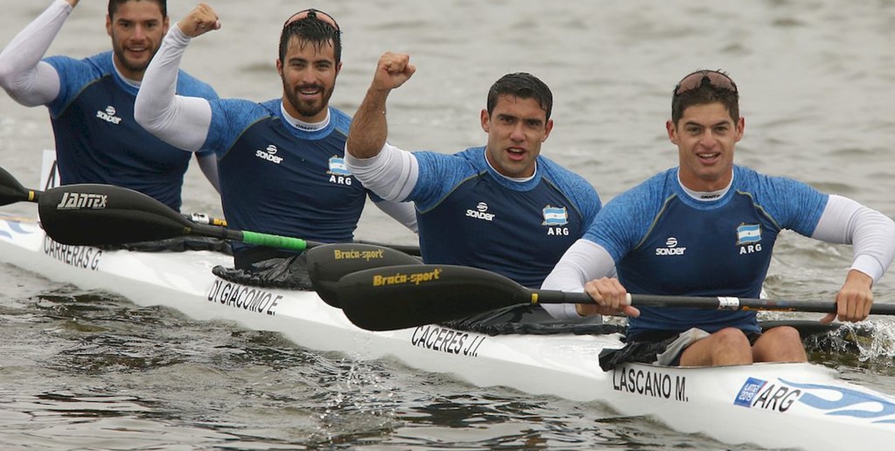 Con la presencia del santafesino Di Giácomo, el canotaje logró el tercer oro para Argentina