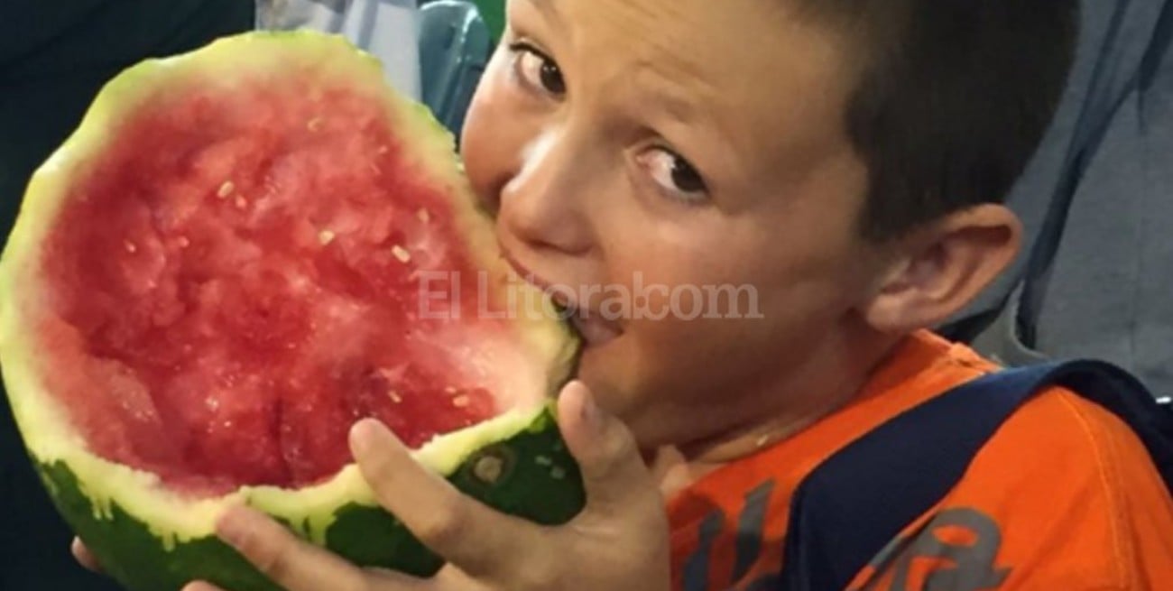 Se come una sandía...¡Con cáscara!