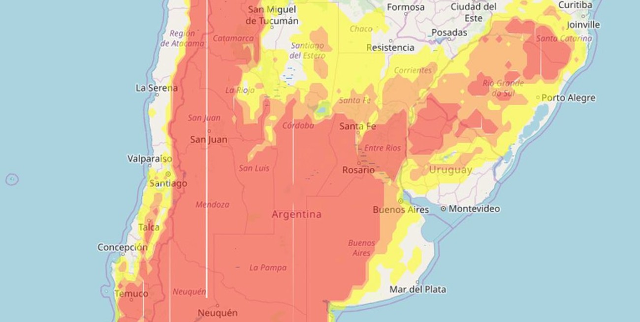 Mapa: mirá las heladas que se pronostican para este fin de semana en Santa Fe