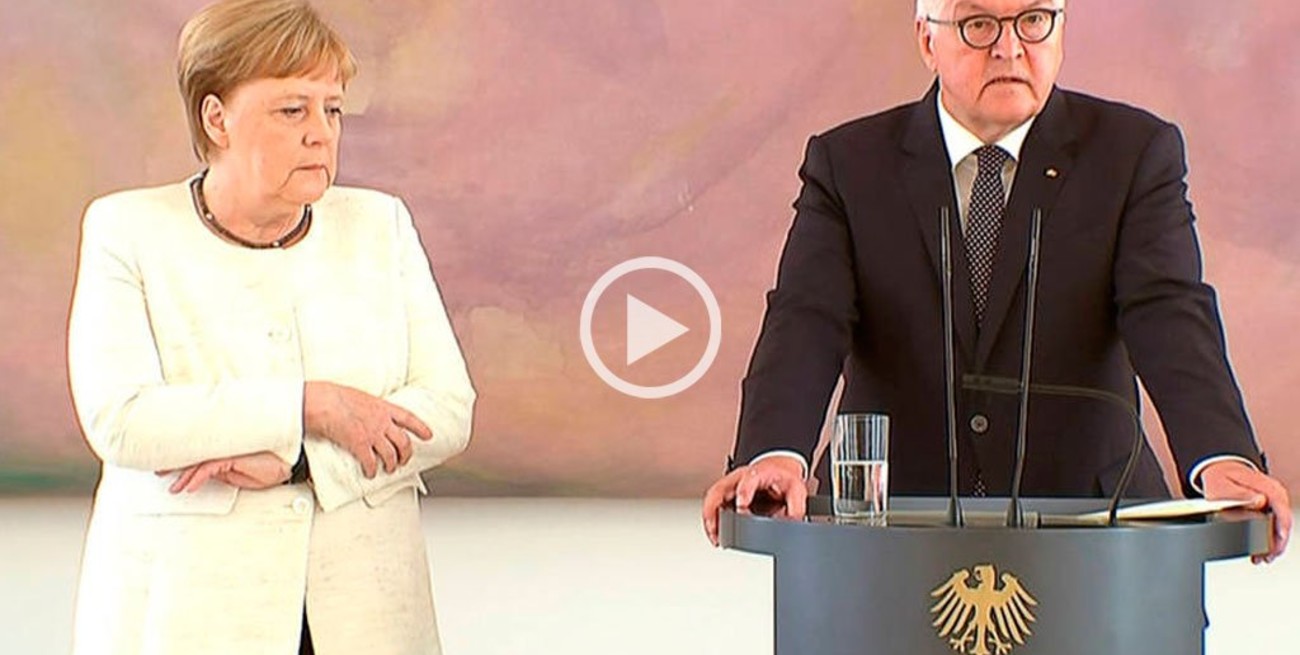 Merkel sufrió nuevamente temblores