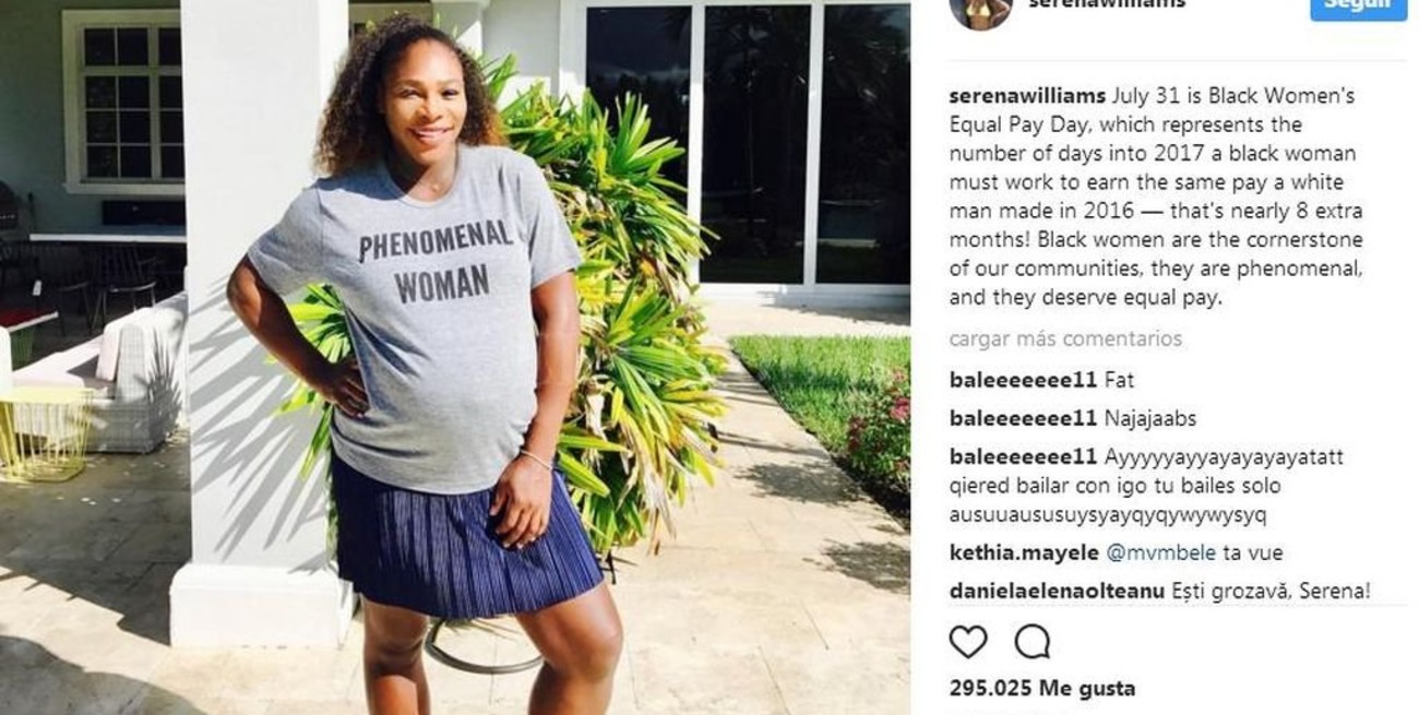 Serena Williams pide igualdad salarial para las mujeres negras 