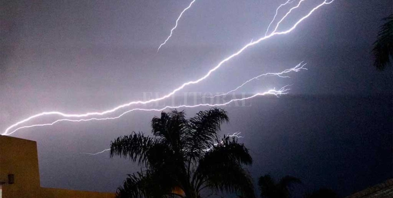 Magníficas postales de la tormenta en la ciudad de Santa Fe