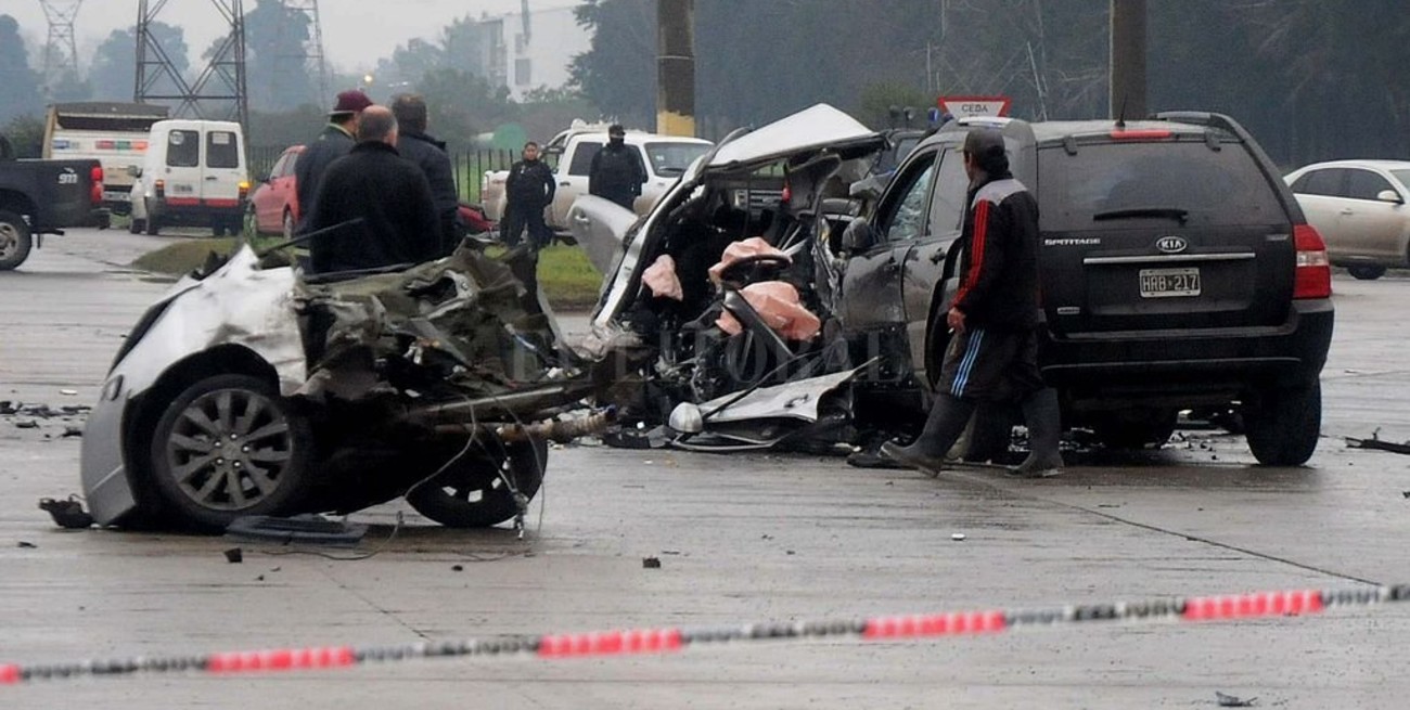 Dos muertos en un impactante accidente en Rosario