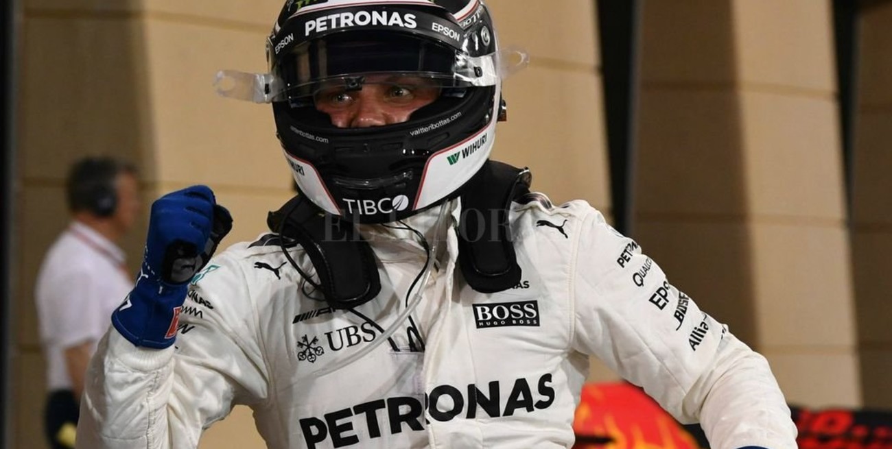 Valtteri Bottas sorprendió y largará adelante por primera vez