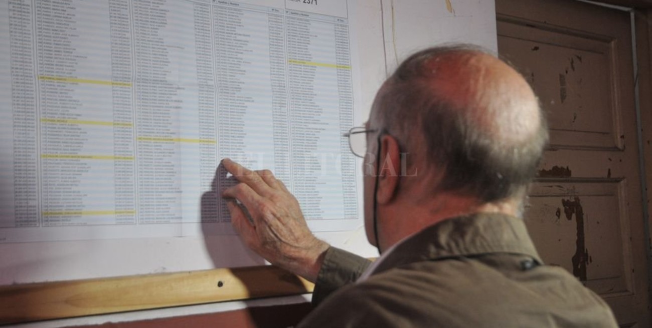 Ya votó el 54% del padrón electoral nacional 