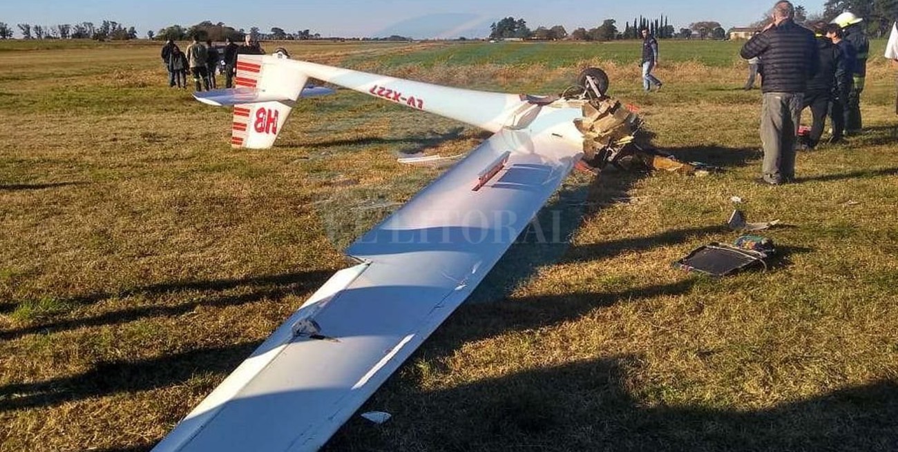 Falleció la mujer accidentada con su planeador en Esperanza