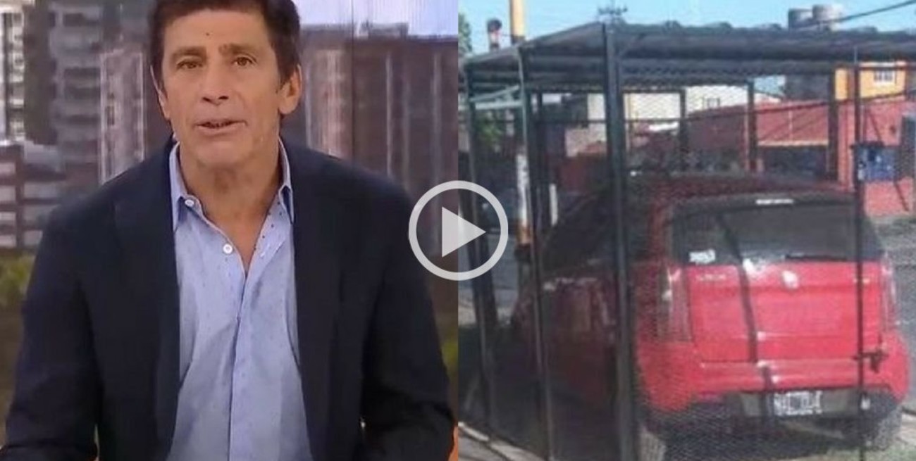 Nico Repetto discutió con la mujer que enjauló su auto en la vereda por seguridad