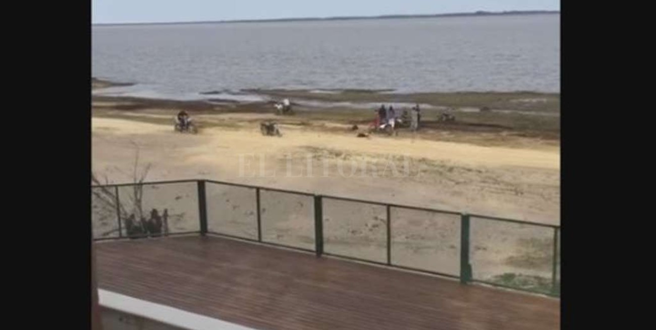 Video: picadas de motos en la playa del Chaquito