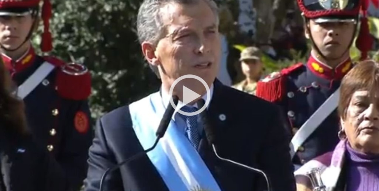 Macri encabezó el acto oficial por el Día de la Independencia