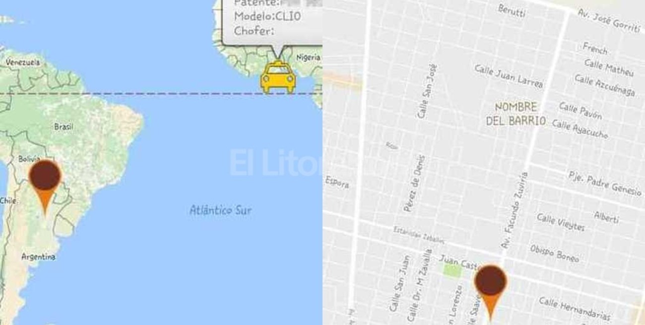 Insólito: pidió un taxi en Santa Fe y el coche estaba en África