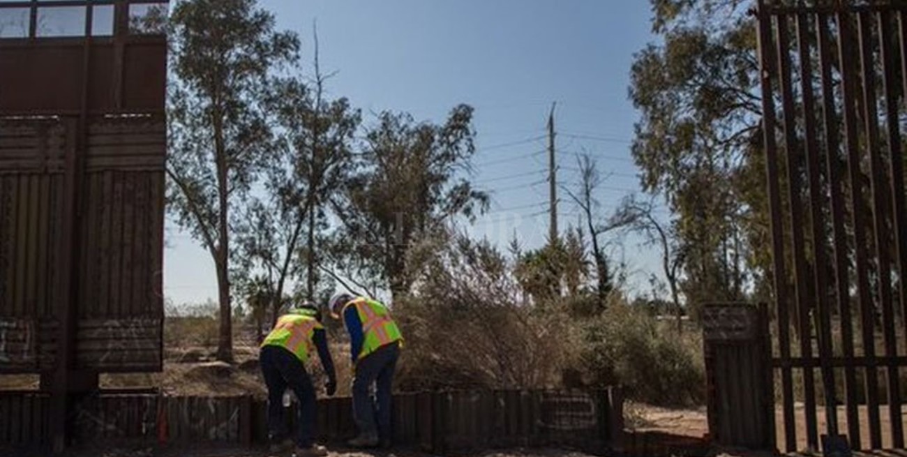 Comenzó la construcción del muro y Trump mostró orgulloso las primeras fotos