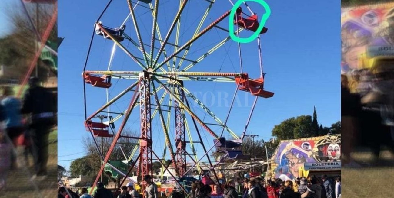 Maciel: se marcha un parque de diversiones, tras un accidente