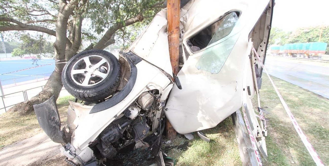 Grave accidente en la avenida Constitución Nacional