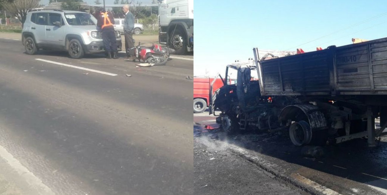 Dos accidentes en la ruta 11