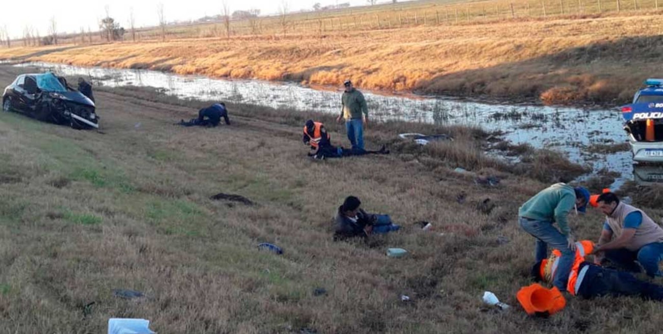 Un policía murió tras siniestro vial en la autopista Rosario - Córdoba