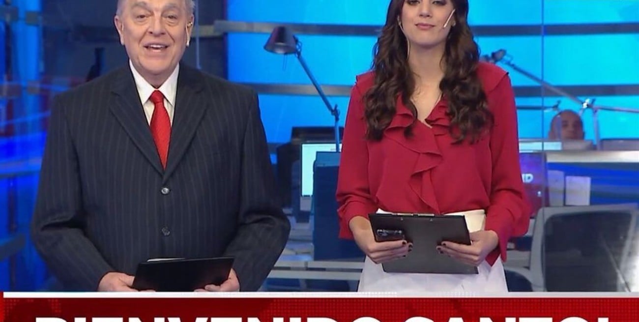 Santo Biasatti volvió a la televisión en Crónica