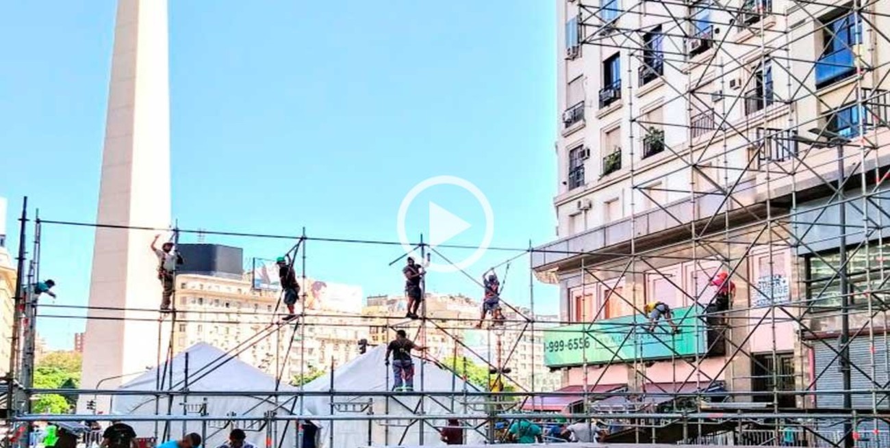 El Obelisco se prepara para recibir a Los Palmeras