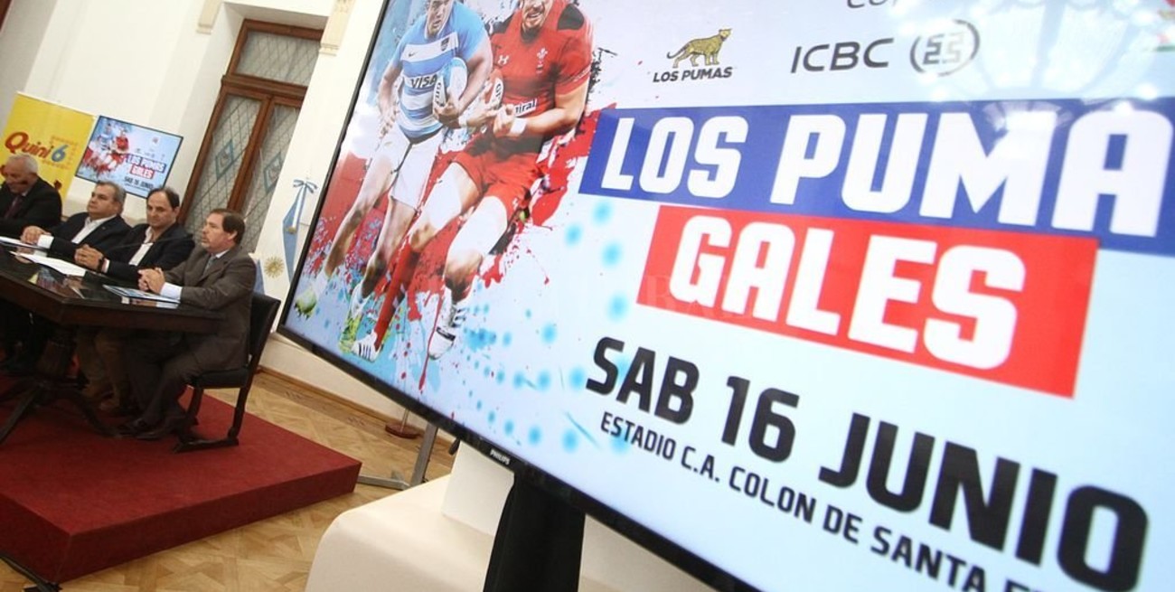 Se presentó el test match que Los Pumas y Gales jugarán en la ciudad de Santa Fe