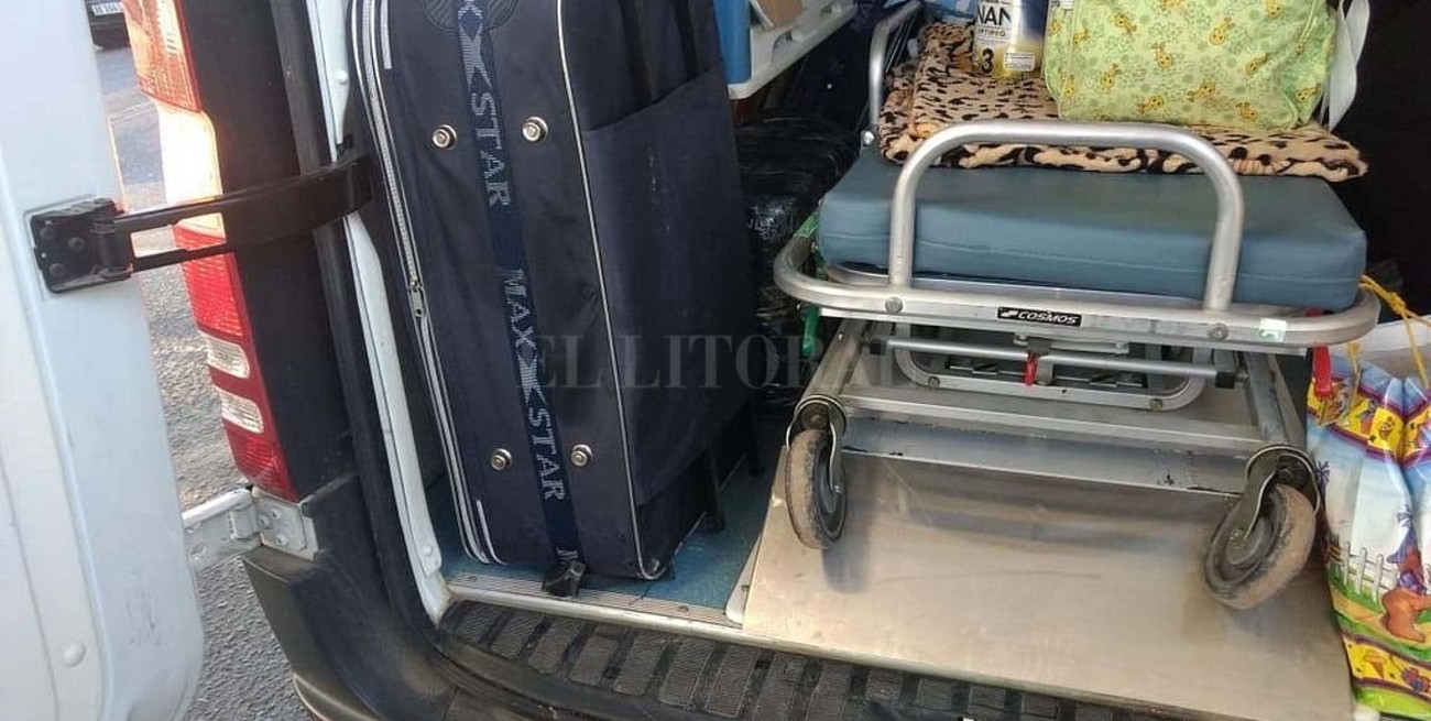 Llevaban una paciente y 84 kilos de marihuana en la ambulancia