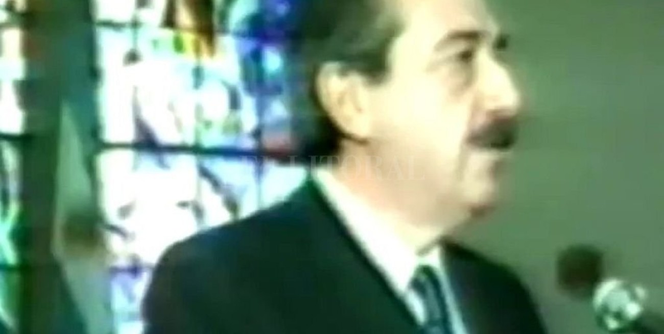 El presidente Alfonsín y el vicario castrense